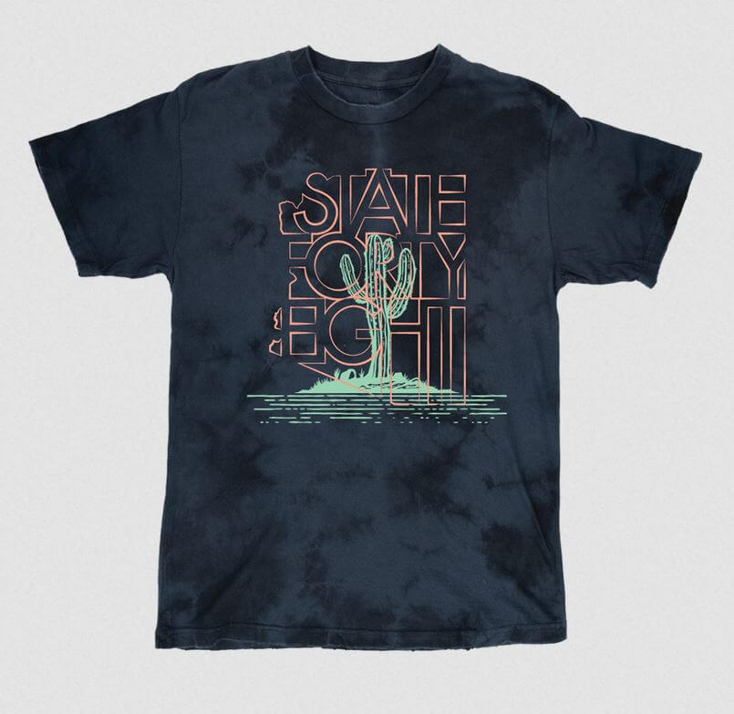 State Forty Eight Saguaro Party Crew Neck Solid Navy