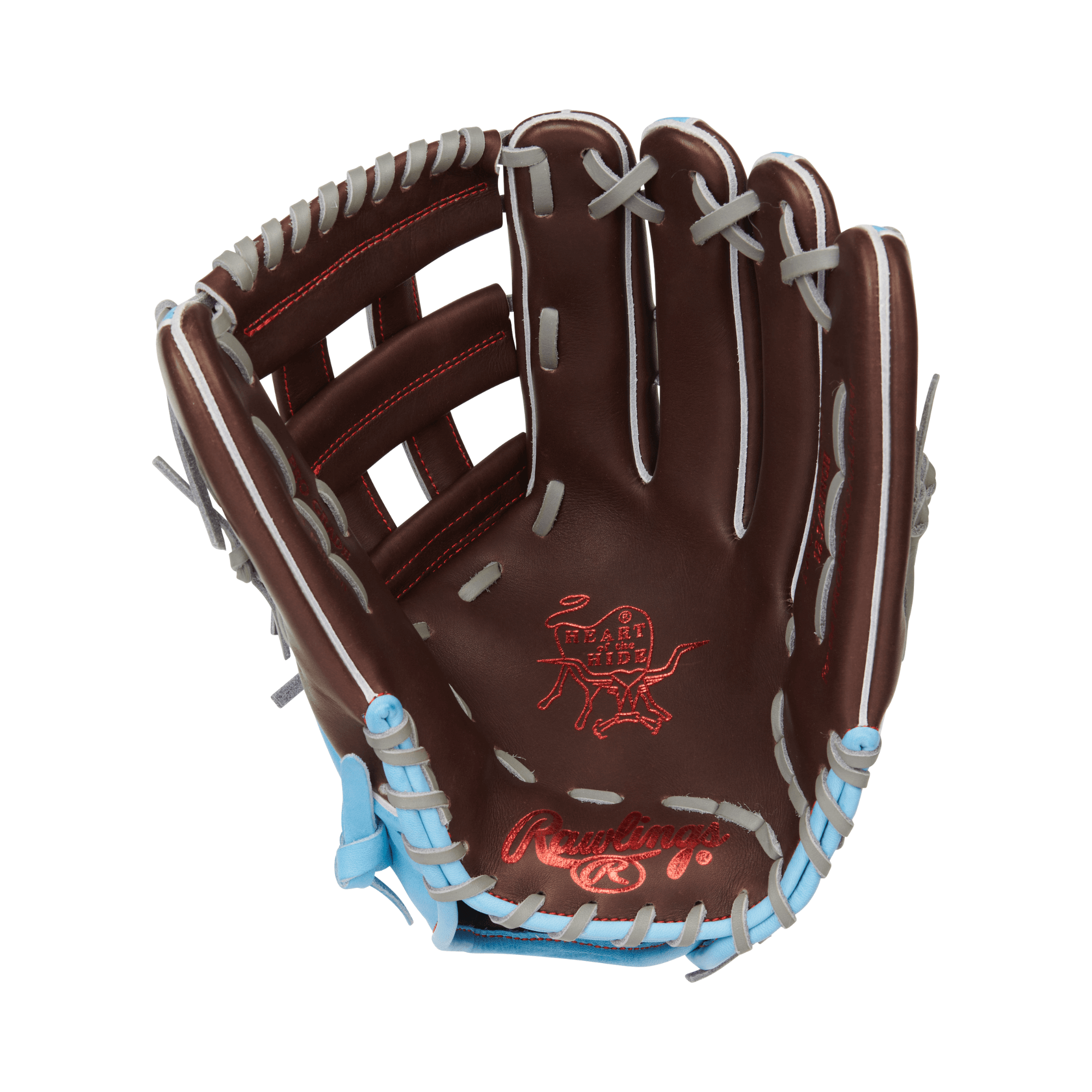 Rawlings Heart of the Hide 12.75-inch outfield glove featuring premium leather and Pro-H web design for optimal performance.