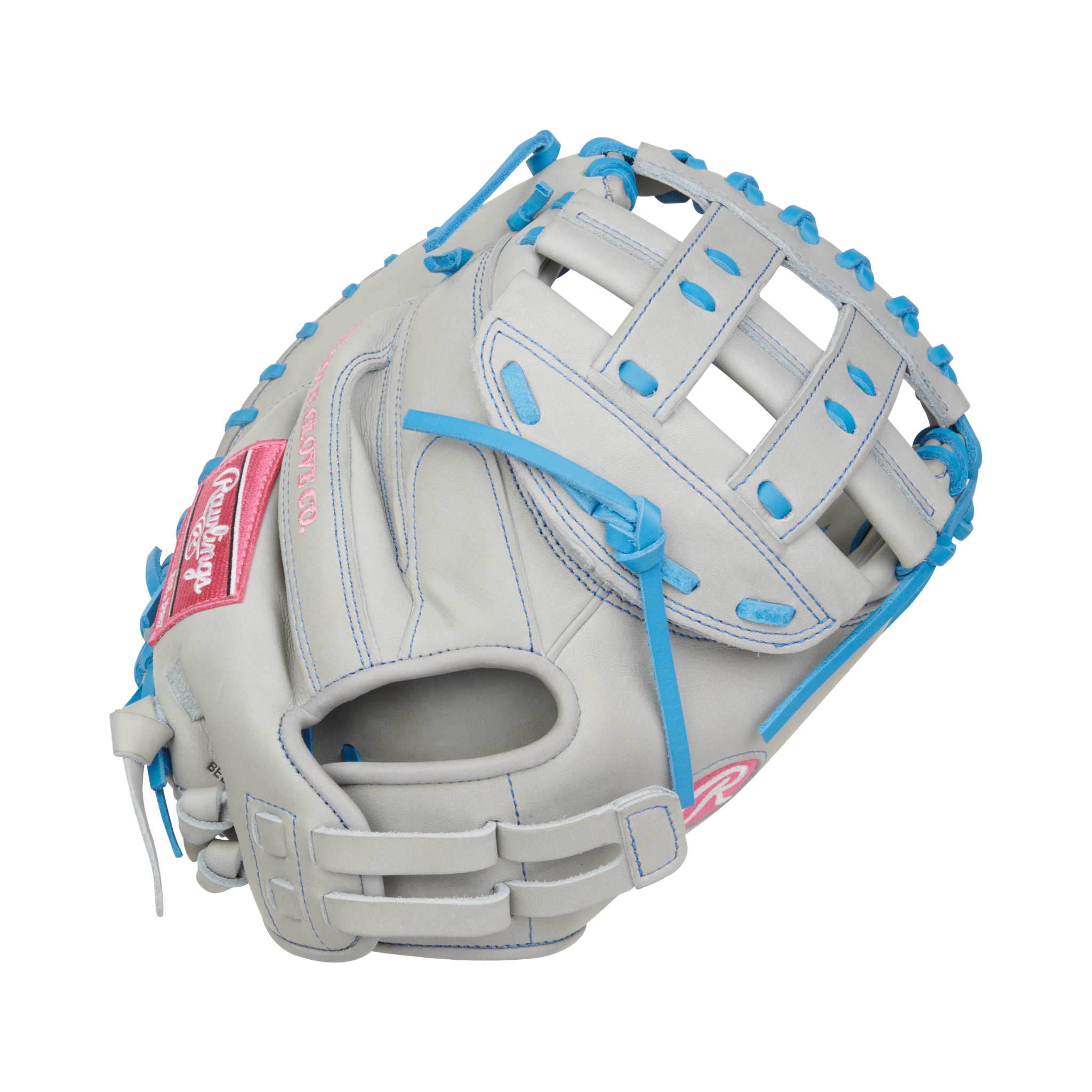 Detailed Back of Rawlings Softball Catcher's Mitt