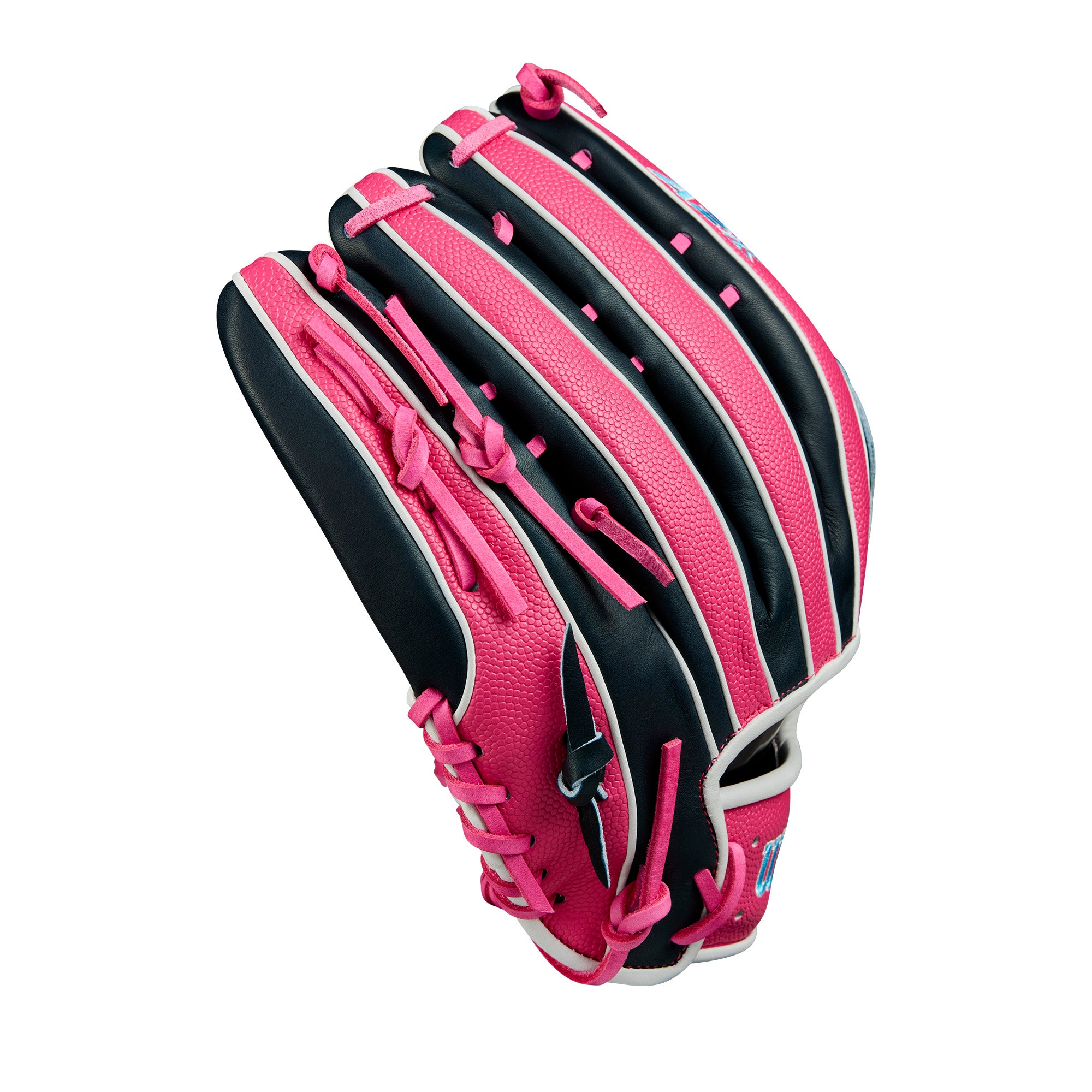 Right side view of the Wilson glove showcasing DriLex Wrist Lining for moisture management and comfort.