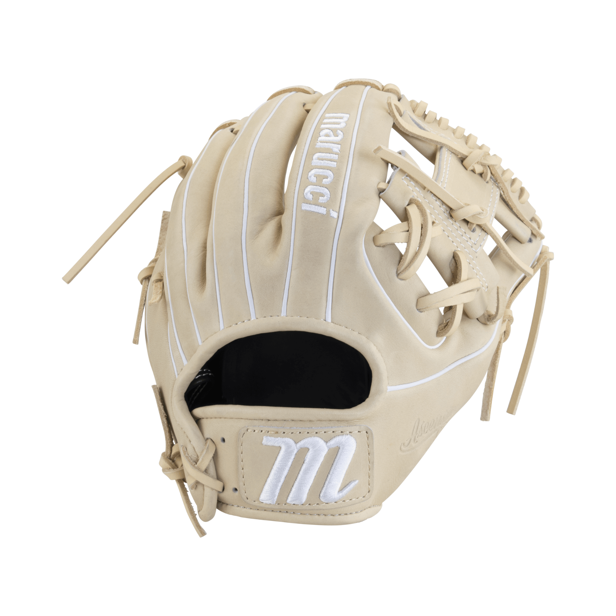 Marucci Ascension M Type 43A2 11.50" I Web RHT baseball glove with premium steerhide leather and cushioned finger lining.