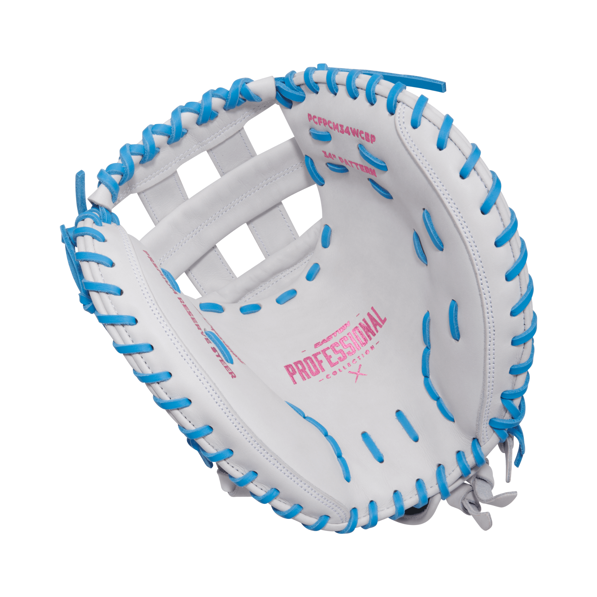 Rear view of Easton Pro Collections Series Mitt with thumb section highlighted