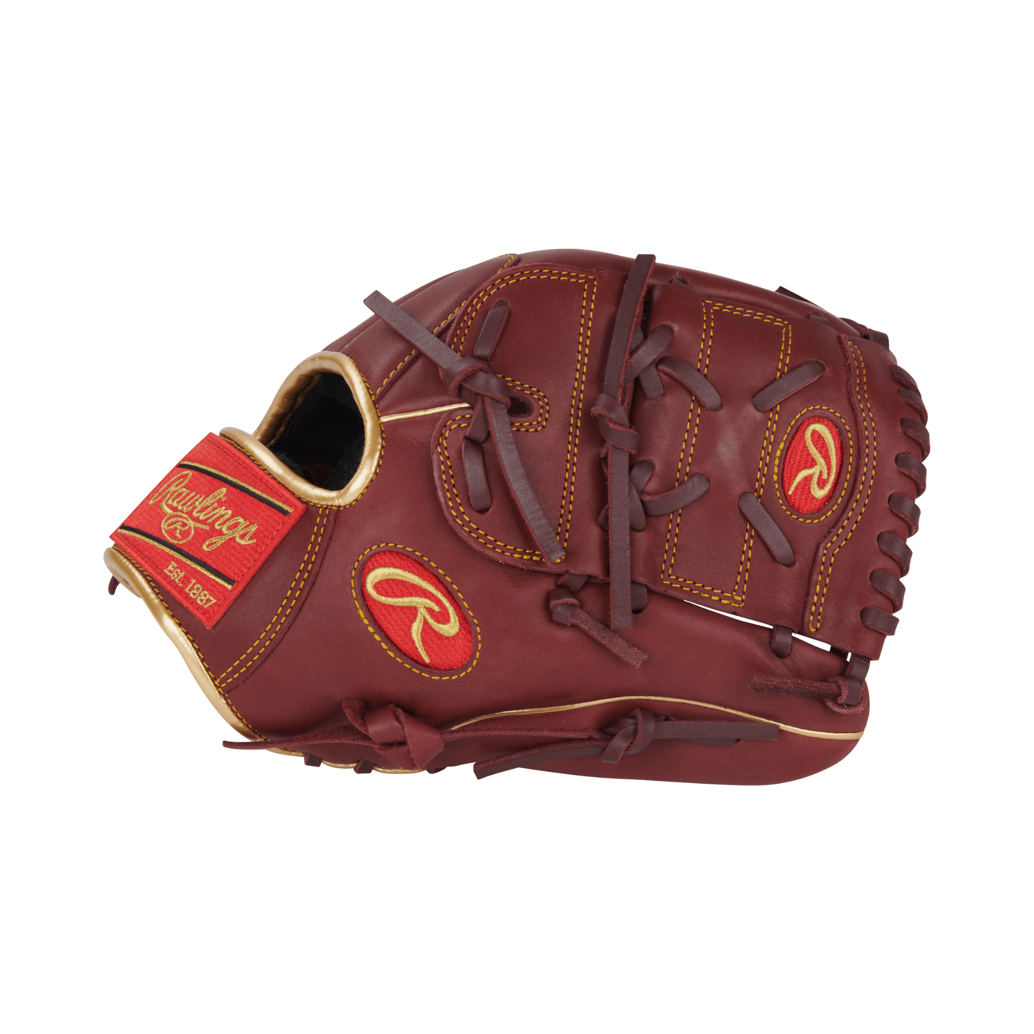 Left Side Showing Thumb of Rawlings R9 12" Pitcher's Glove