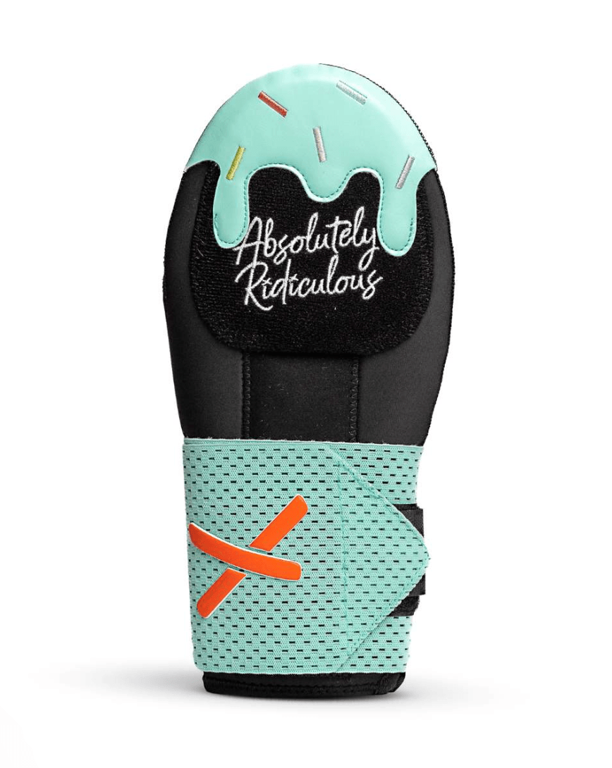 Absolutely Ridiculous Ice Cream Collection-Mint Blackout Sliding Mitt Standard hero image showing top view with mint protective design.