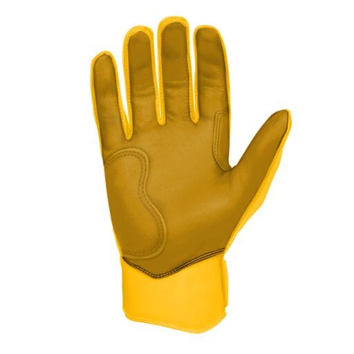 Bruce Bolt Premium Pro Short Cuff Batting Gloves Yellow