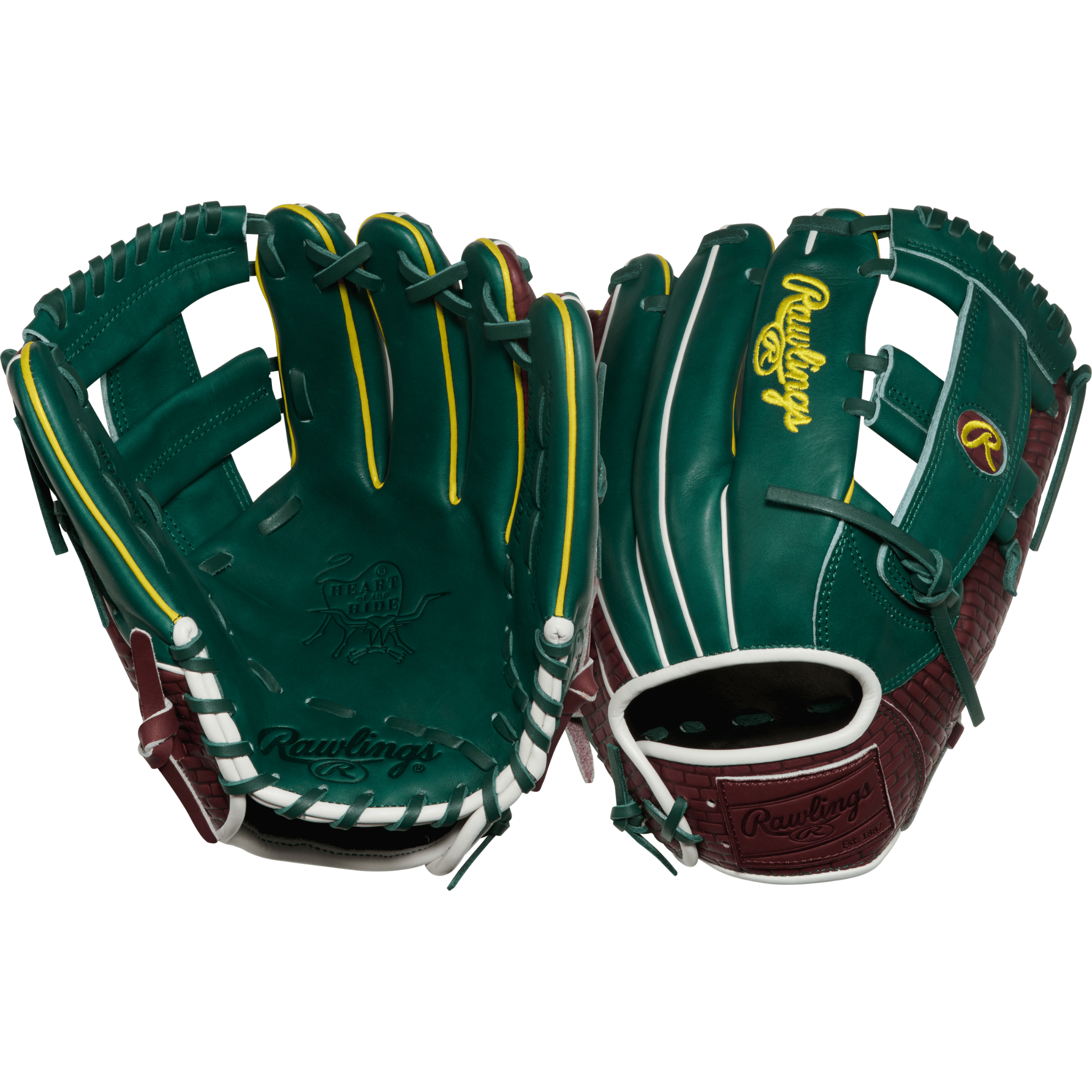 Rawlings Sept 2025 Gold Glove Club PRORNP5-13DG 11.75" glove front and back – premium infield model.