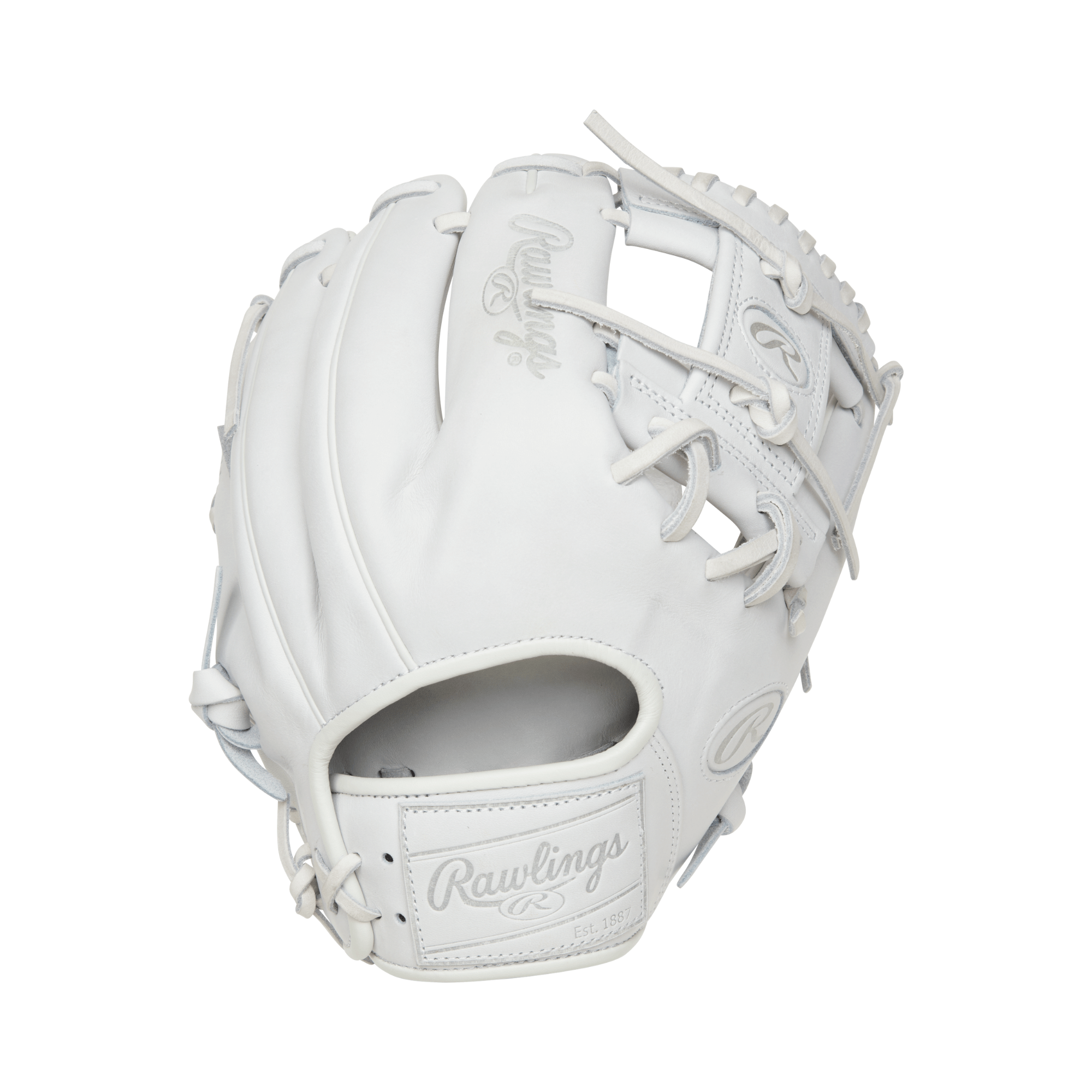 Rawlings Pro Label Element Series 2.0 Arctic 11.5" white infield glove showcasing sleek design and craftsmanship.