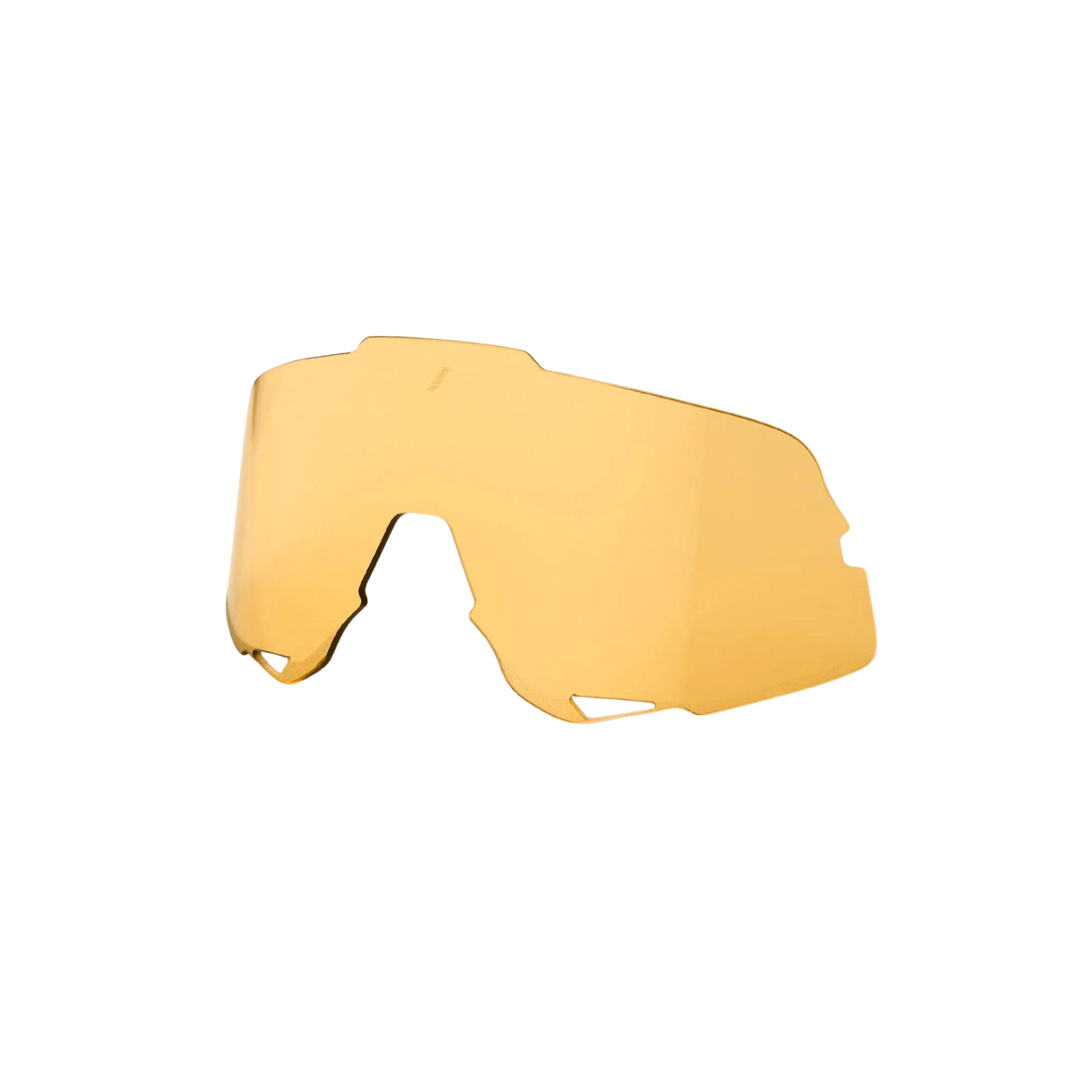 100% GLENDALE replacement lens in yellow color, featuring 89% light transmission and compliant with Cat 0 lens filter.