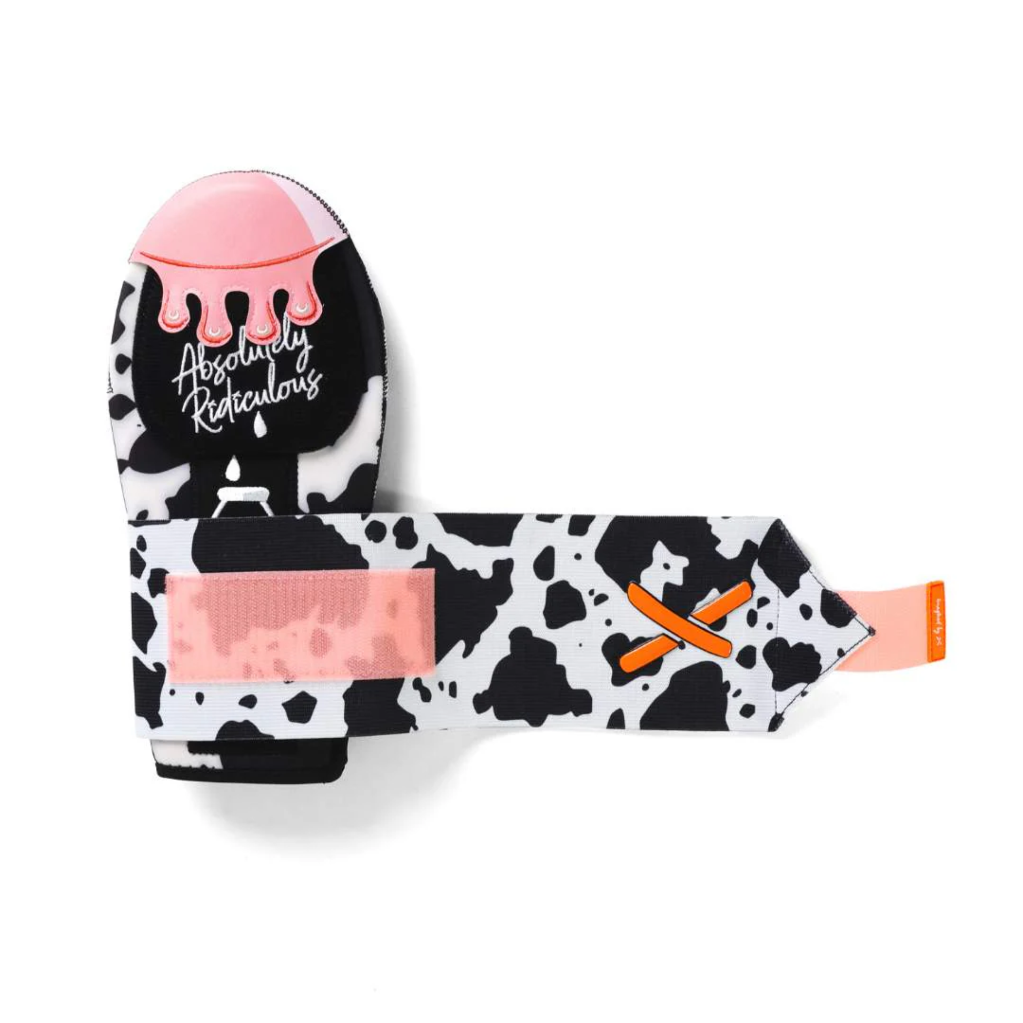 Absolutely Ridiculous The Milk It Sliding Mitt back view with wrist strap and protective padding
