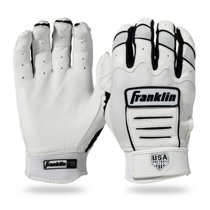 Franklin CFX FP Series Batting Gloves - White/Black