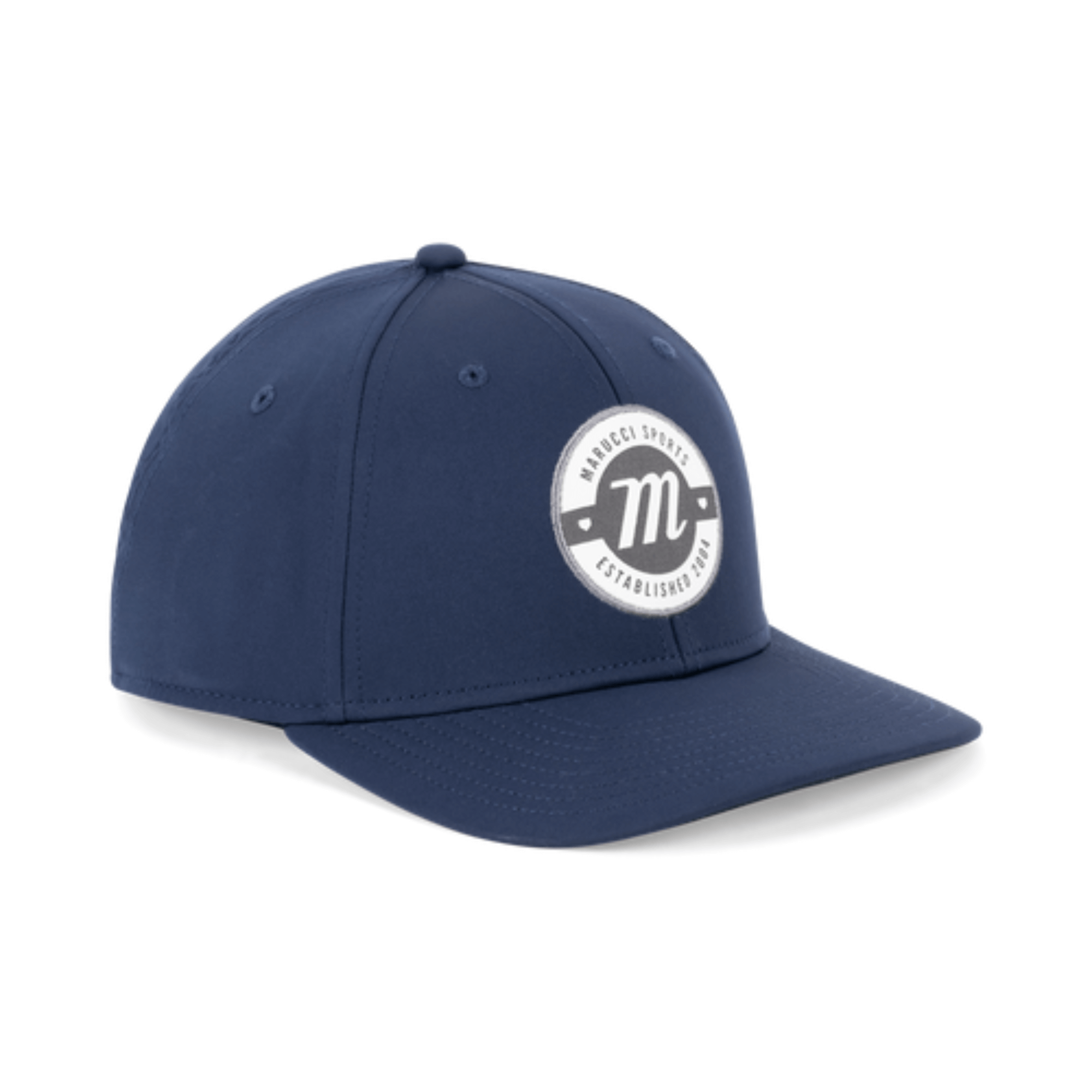 Marucci M Patch Performance Snapback Hat with structured crown and cotton twill front panels