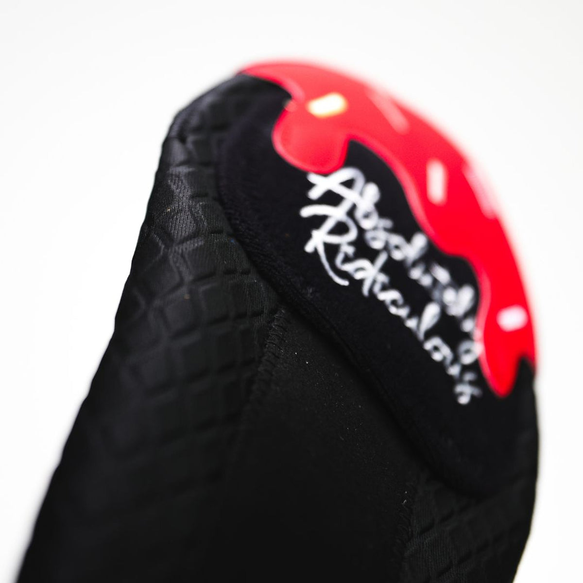 Absolutely Ridiculous Black Cherry sliding mitt youth, side detail