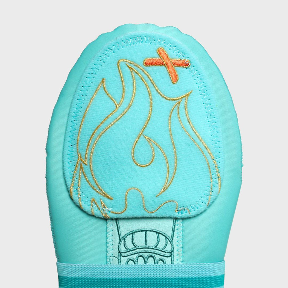 Absolutely Ridiculous Lady Liberty sliding mitt, back, grip pad