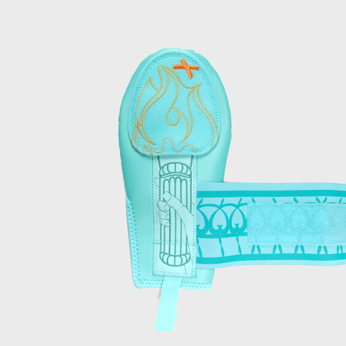 Absolutely Ridiculous Lady Liberty sliding mitt youth, back, open