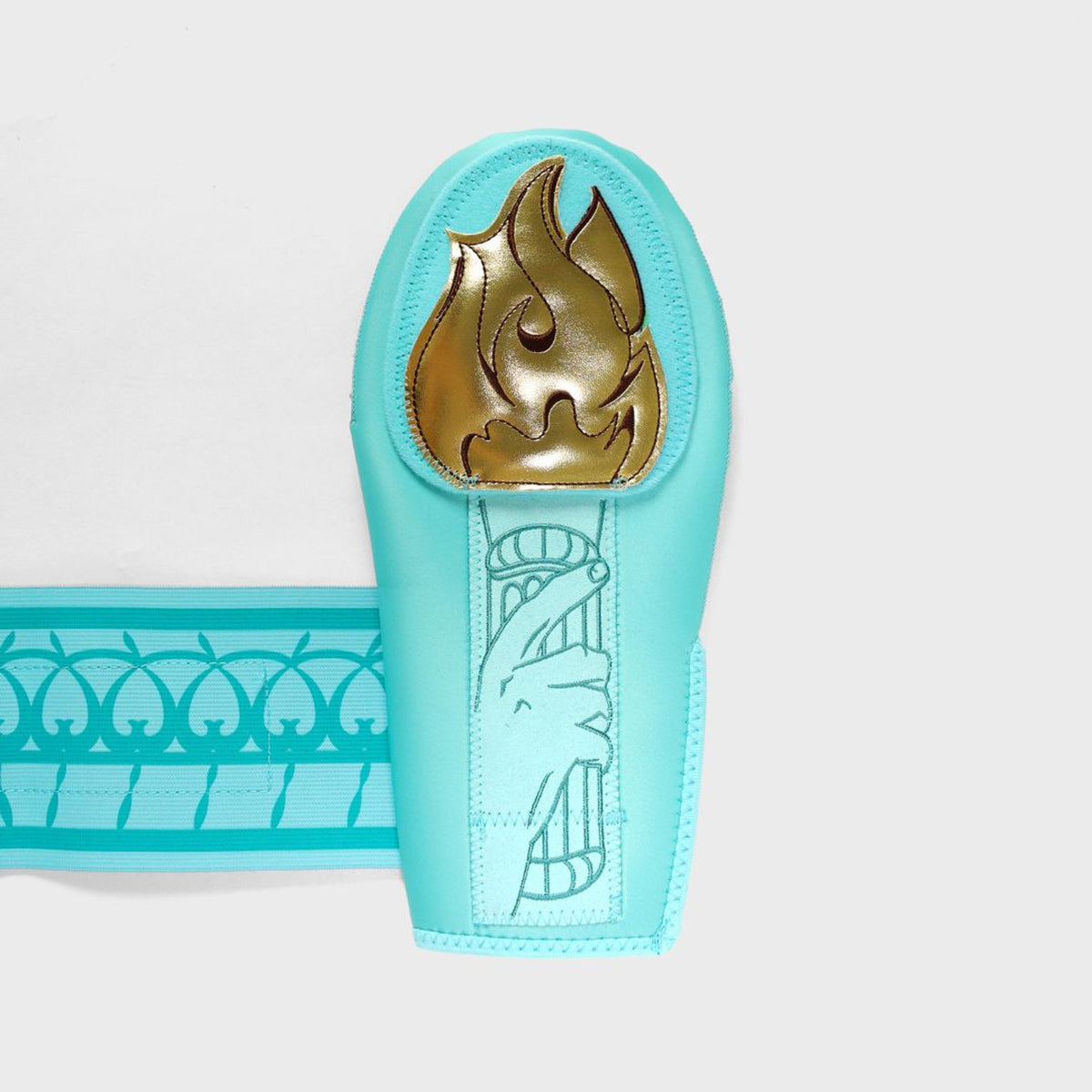 Absolutely Ridiculous Lady Liberty sliding mitt youth, strap detail