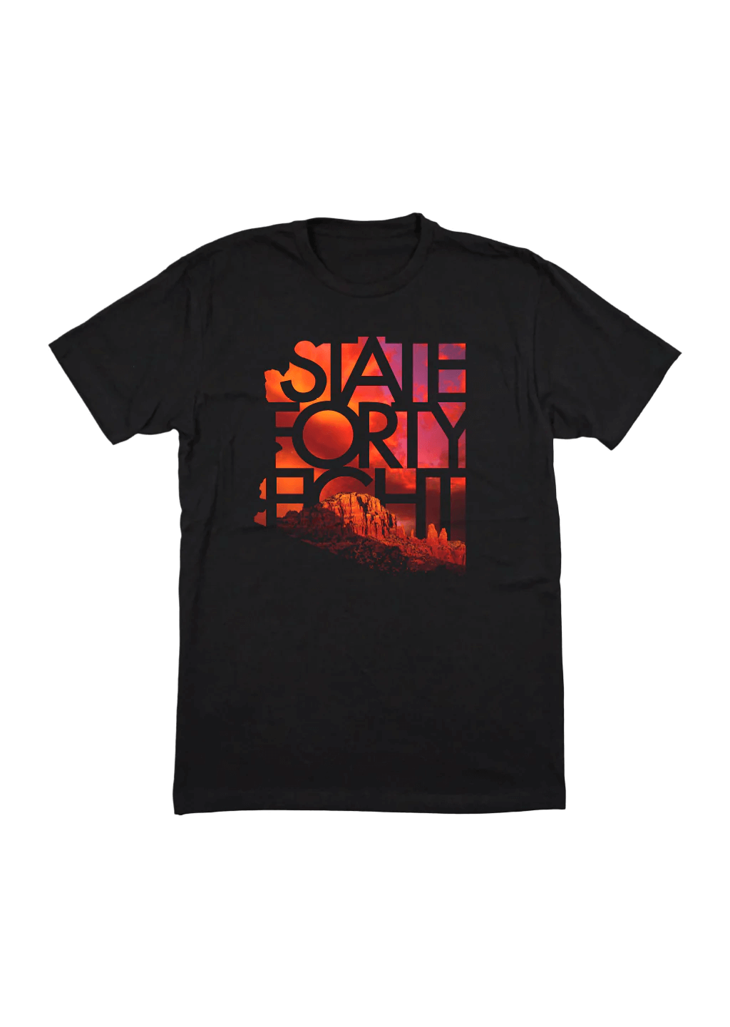 State Forty Eight Mens Crew Neck Summer Monsoon Black