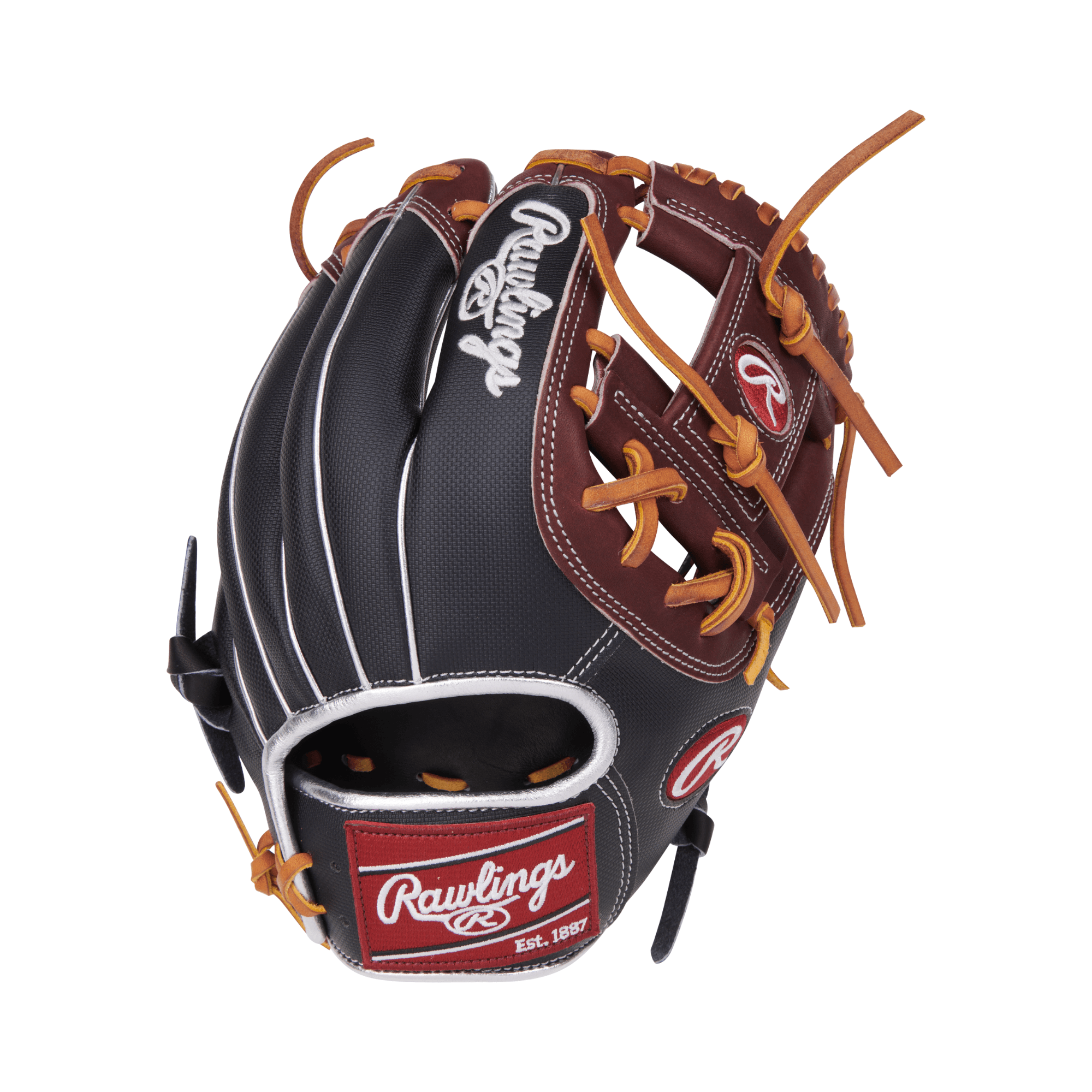 Rawlings Gold Glove Club RGGC PROR204-2BSH 11.5" infield glove featuring burgundy and black design with Rawlings logo.