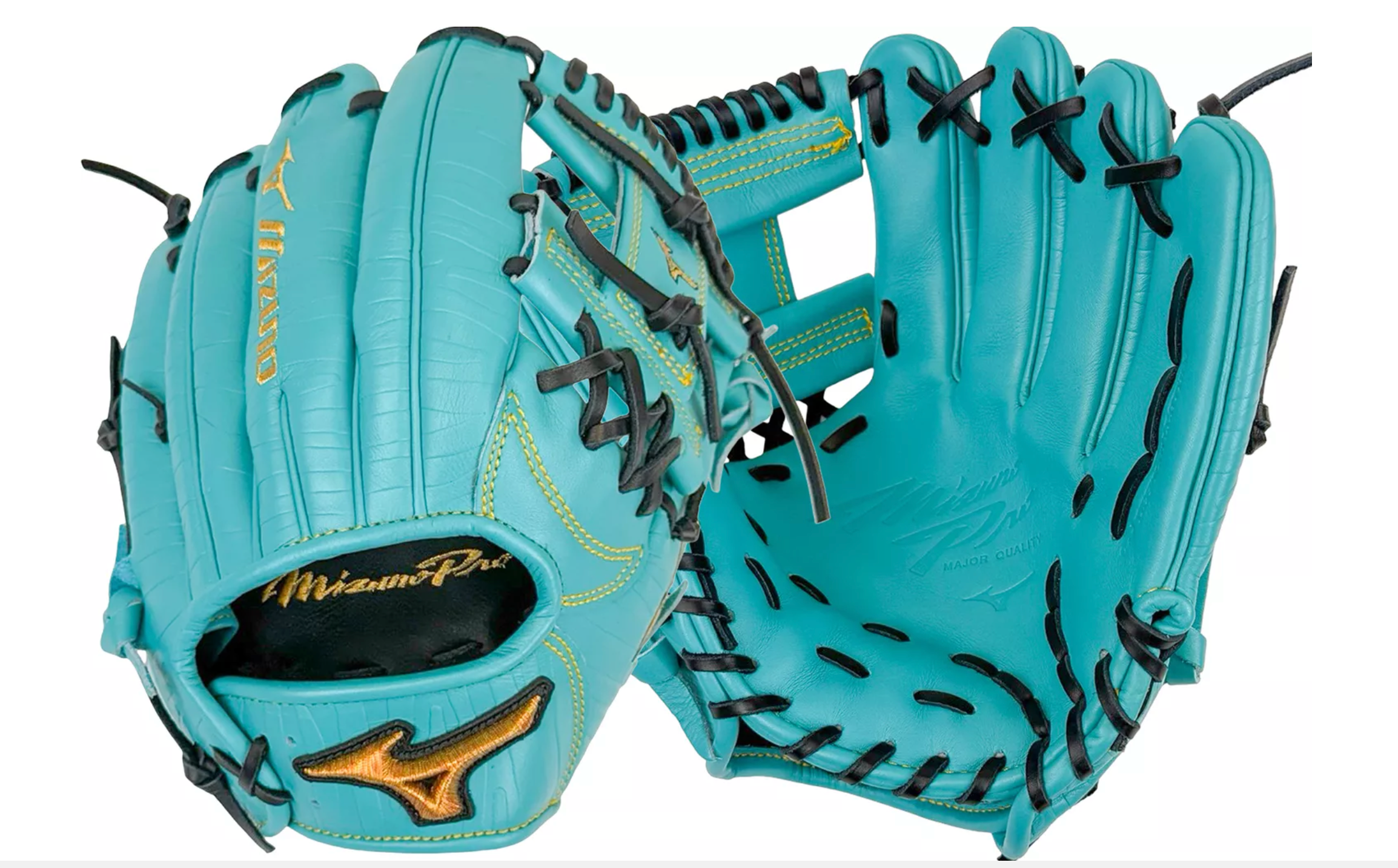 Mizuno GMP-400 Asterisk Pro 11.5 LTO Glove front and back view.