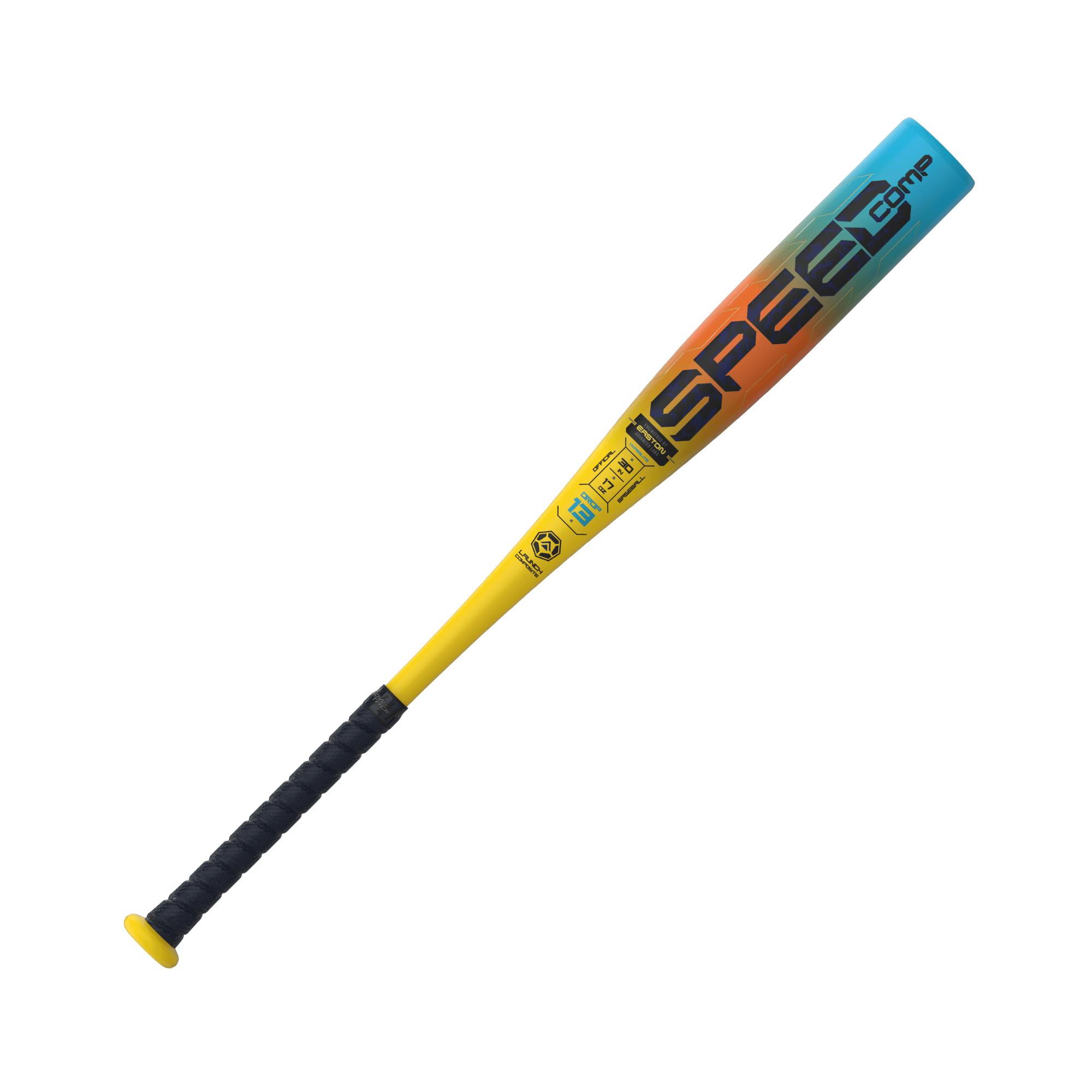 Easton Speed Comp 2025 -13 USA aluminum bat for kids age 12 and under, featuring Flow-Tack grip and lightweight design.