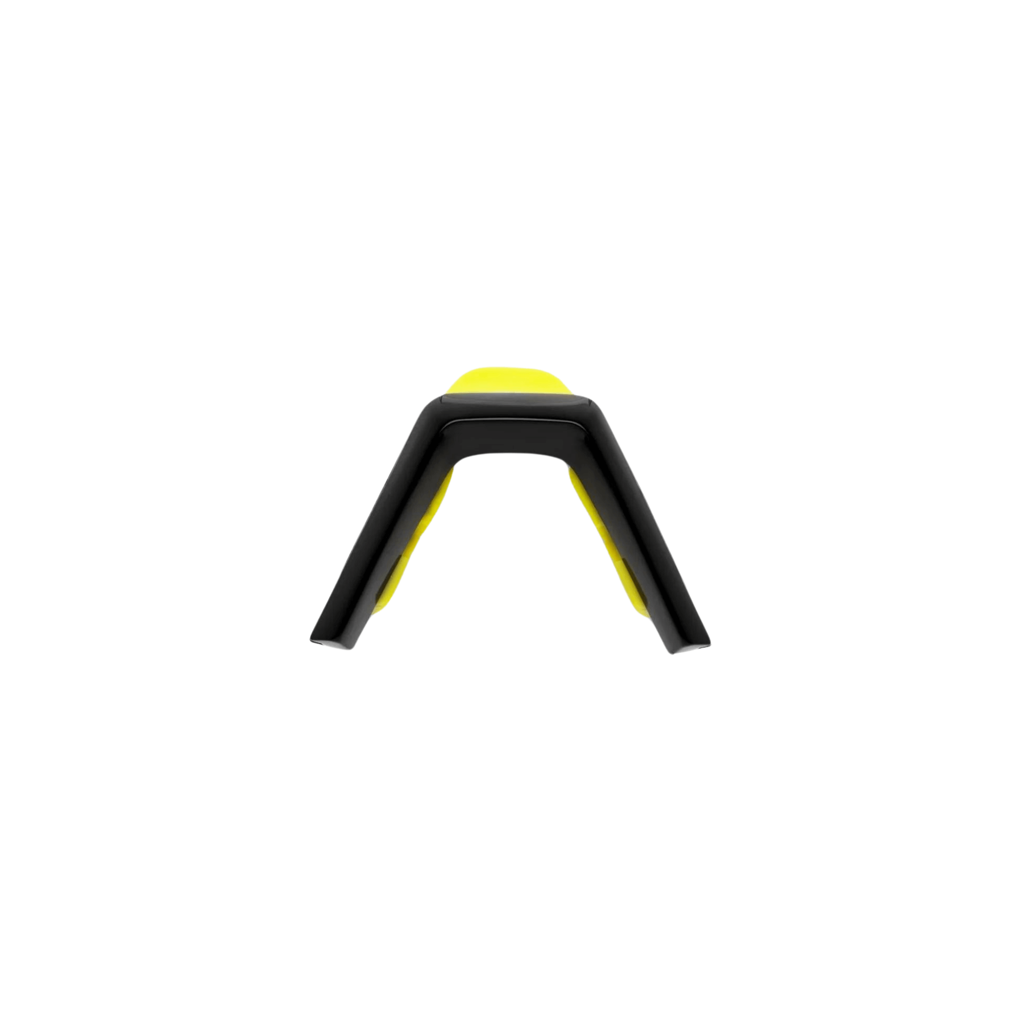 100% Speedcraft SL nose bridge kit in gloss black with yellow accents, designed for comfortable performance sunglasses fit.