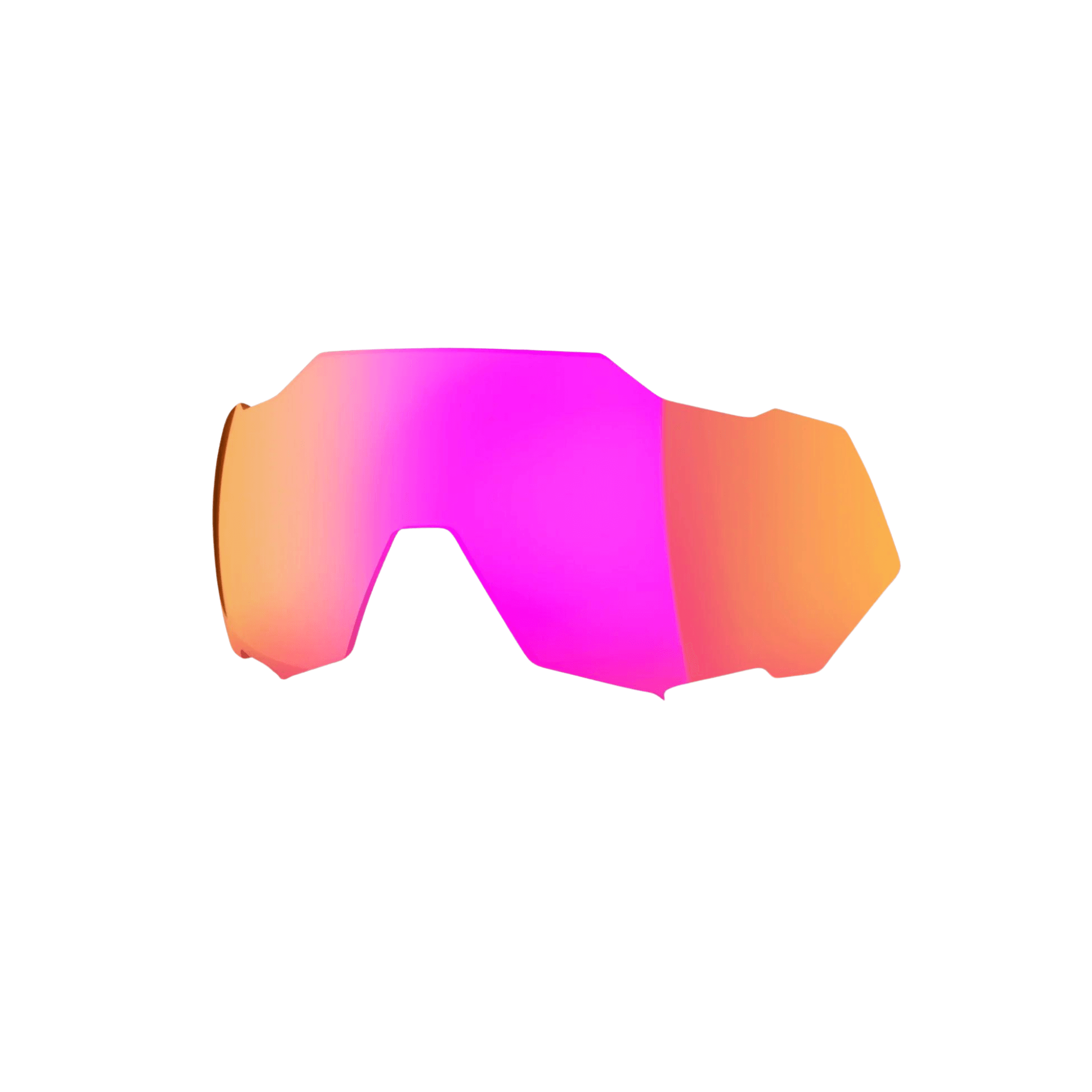 100% SPEEDTRAP Replacement Lens in Purple Multilayer Mirror, light transmission 33%, Cat 2 filter, ideal for outdoor sports.