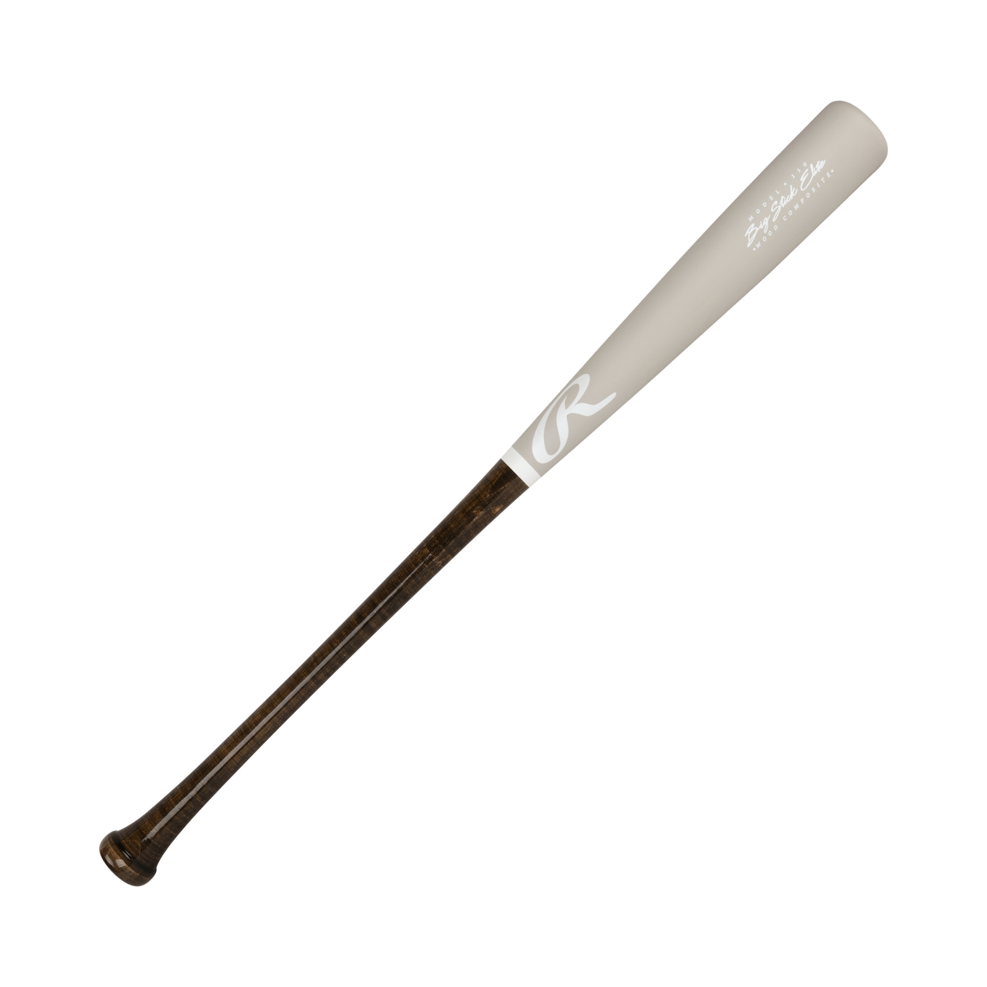 Rawlings Big Stick Elite 110 Maple-Bamboo Composite Wood Bat with a sleek design and forgiving sweet spot for optimal performance.