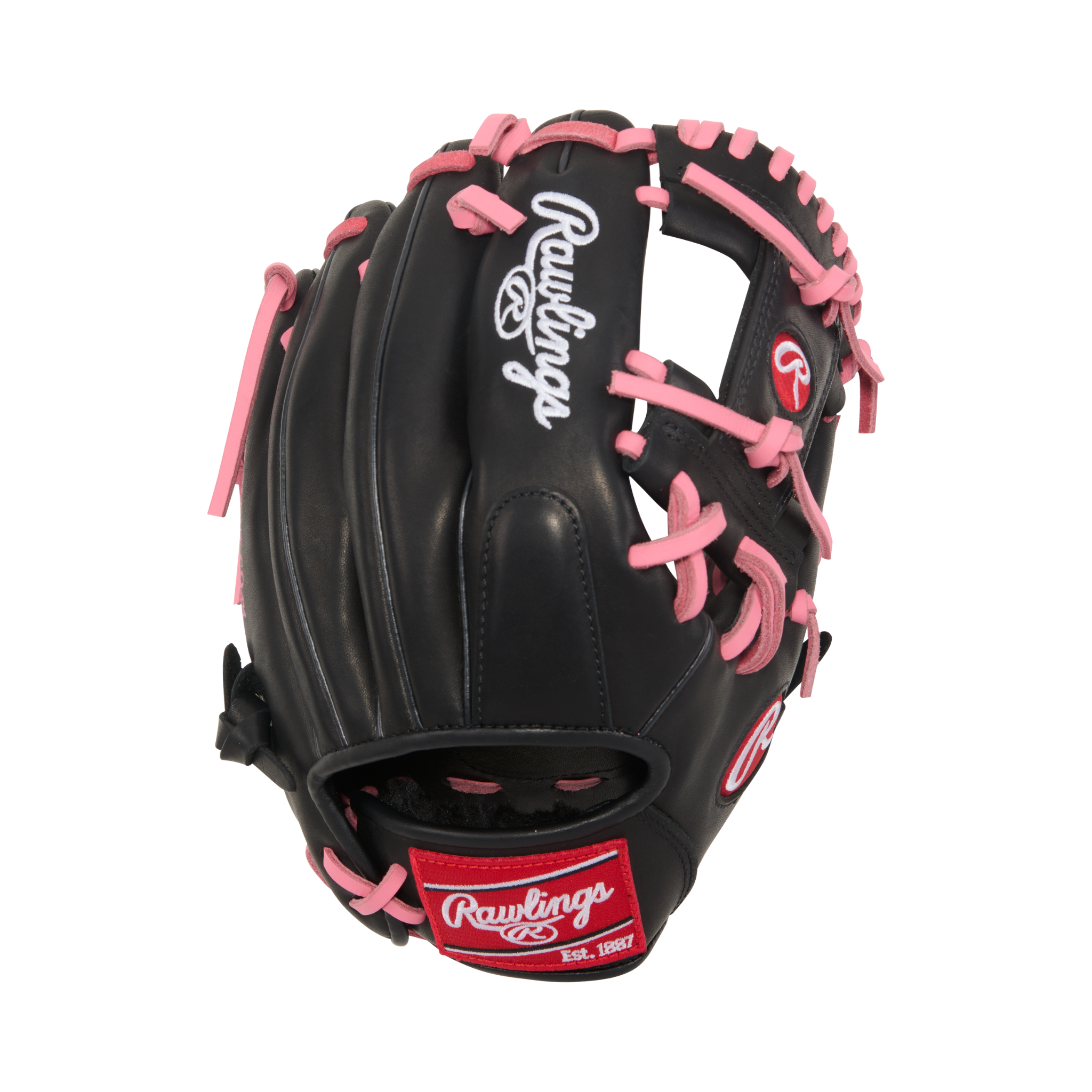 Rawlings R9 Baseball Contour Series Infield Baseball Glove 11.25" Black/Pink