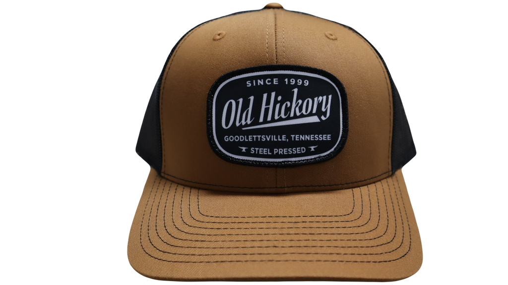 Old Hickory Steel Pressed Patch Cap - Caramel/Black - Snapback