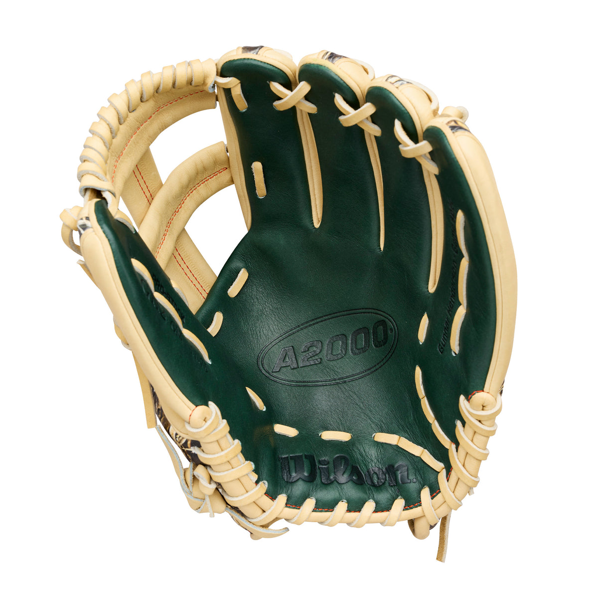 Wilson 2026 Leadoff A2000 GH2 REALTG GM 11.75" Baseball Glove Blond/Forest Green