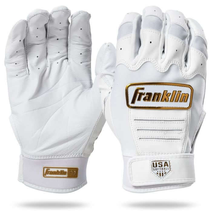 Franklin CFX FP Series White/Gold Batting Gloves for Women