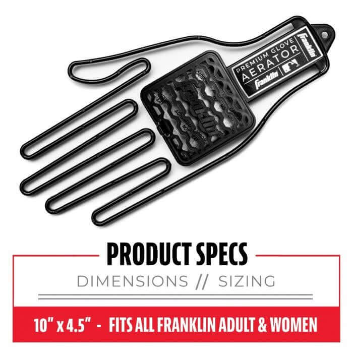 Franklin Glove Aerator clipped onto a sports bag for easy portability