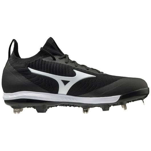 MIZUNO DOMINANT KNIT MEN’S METAL BASEBALL CLEAT - Black/White