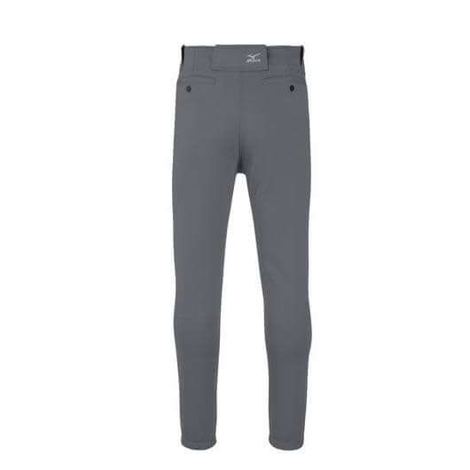 Mizuno Youth Premier Player Pant with tunnel-belt loop waist and fly front.
