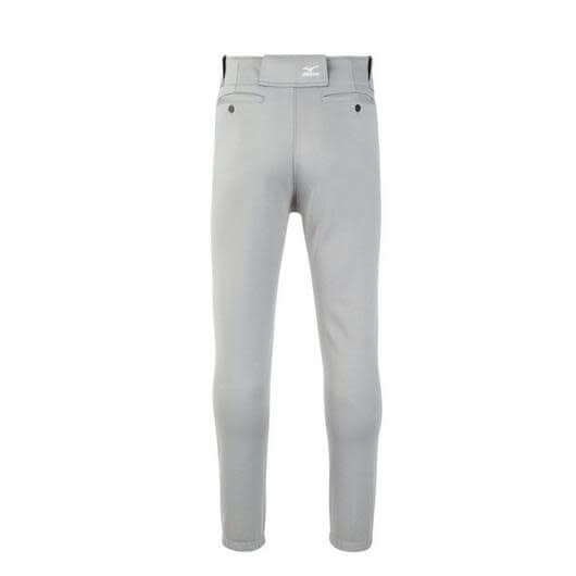 Mizuno Youth Premier Player Pant with tunnel-belt loop waist and fly front.