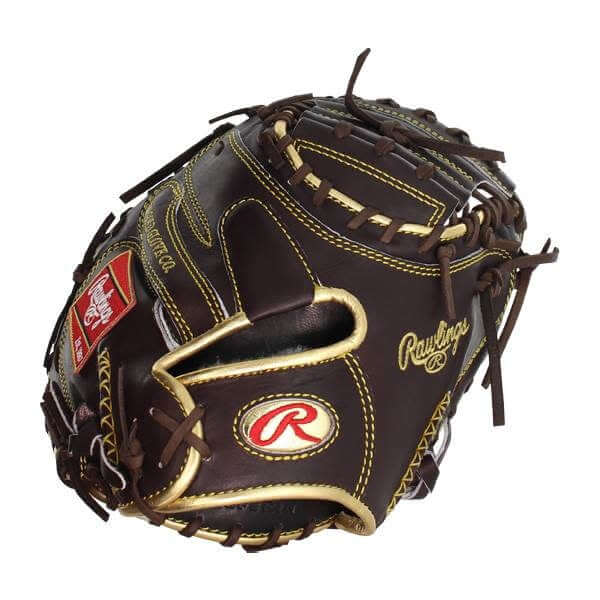 Rawlings Gold Glove RGGCM43MO 34 Inch Mitt, Mocha Color, Closed Web, European Leather.
