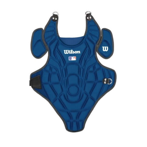 Wilson EZ Gear Kit L/XL Royal, includes chest protector, leg guards, and catcher's helmet, for ages 7-12