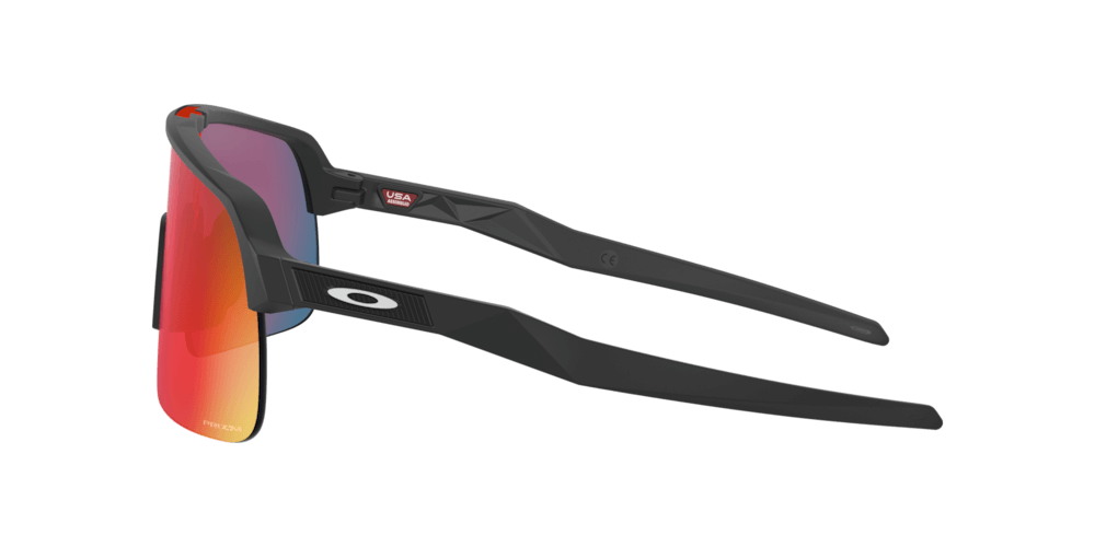 High-wrap semi-rimless Oakley Sutro Lite frame for increased field of view and improved ventilation.