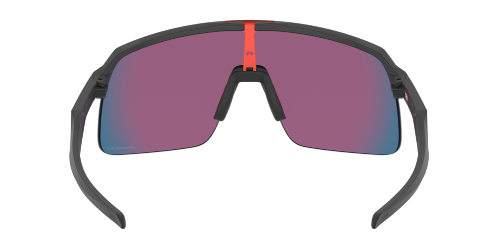 High-wrap semi-rimless Oakley Sutro Lite frame for increased field of view and improved ventilation.