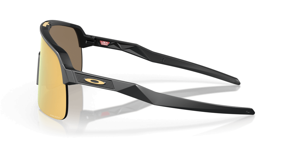High-wrap semi-rimless Oakley Sutro Lite frame for increased field of view and improved ventilation.