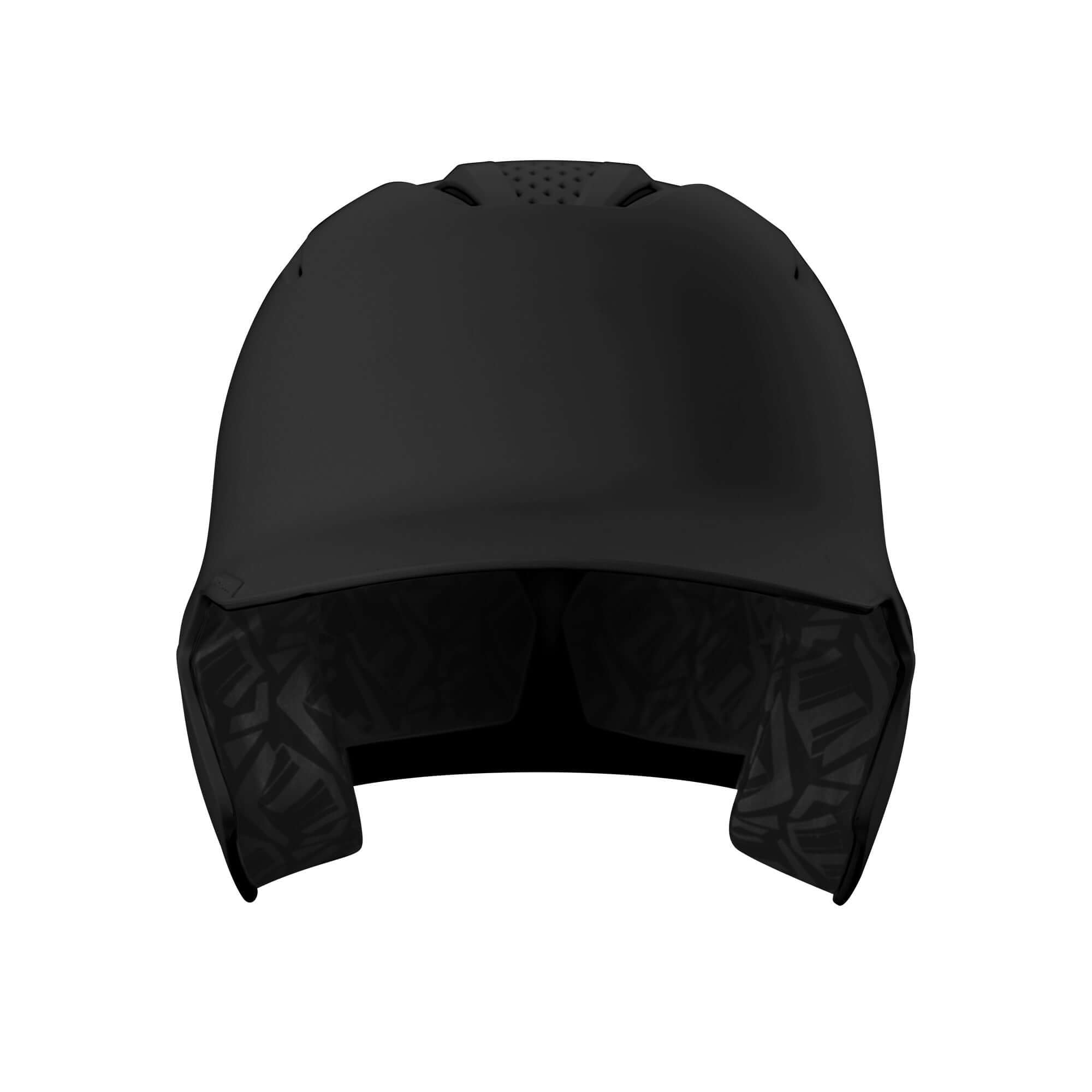Evoshield XVT 2.0 Matte Black Batting Helmet with dual density padding