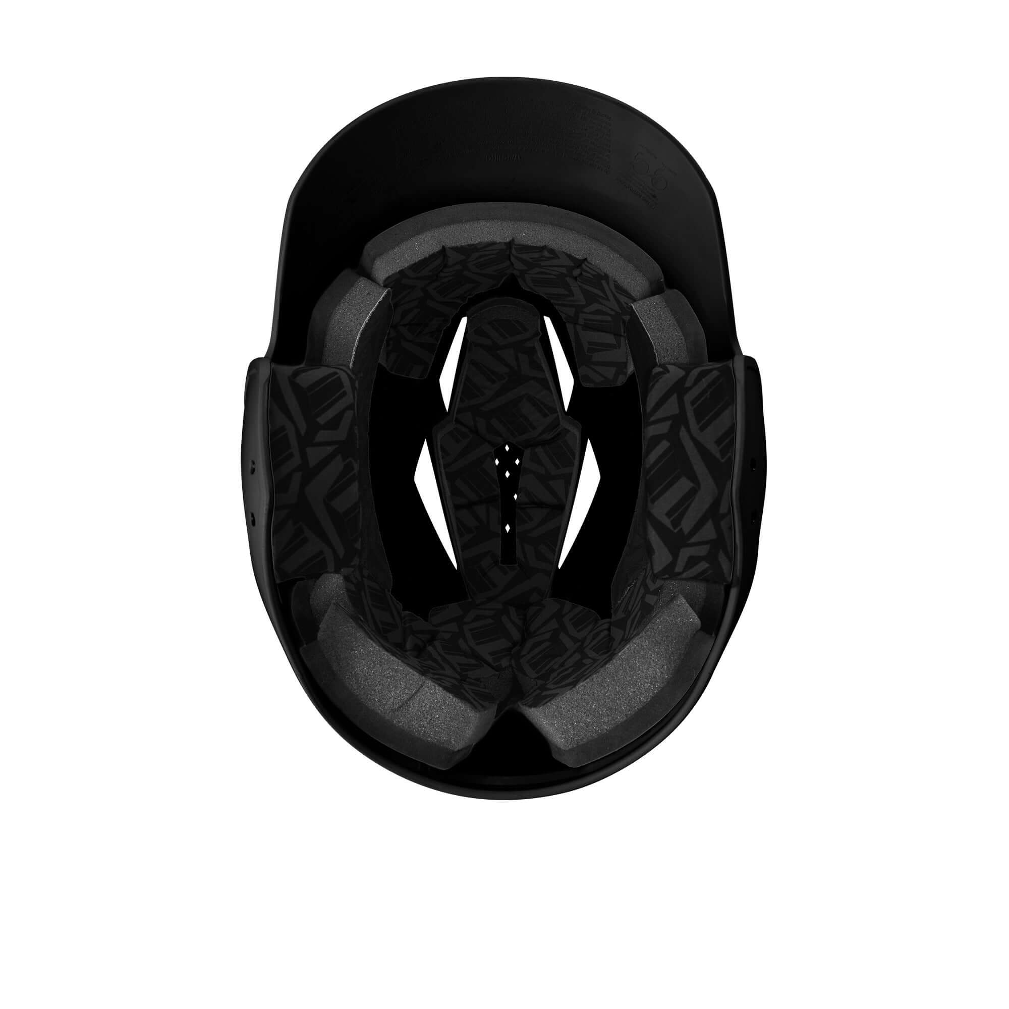 Evoshield XVT 2.0 Matte Black Batting Helmet with dual density padding
