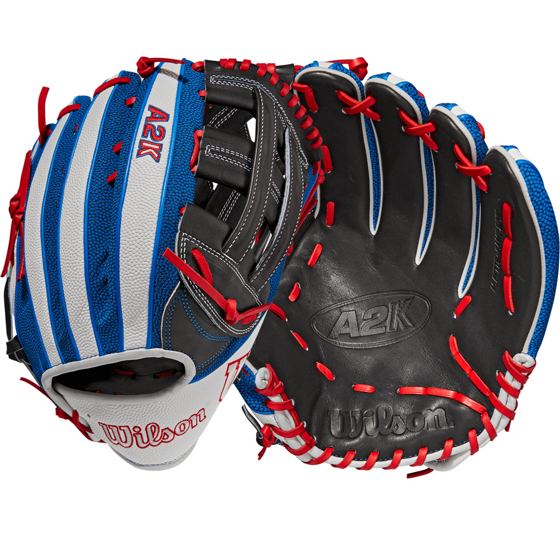 Wilson A2K Mookie Betts Game Model (OF) 12.5 Black/White SS/Royal/Red