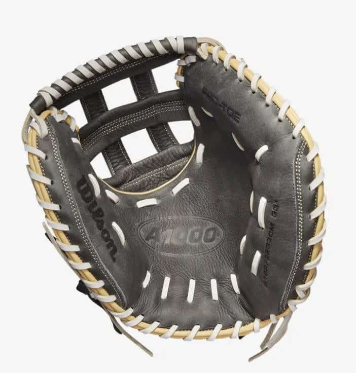 Wilson A1000  Fastpitch CM33 33 Grey/Blonde/White Catchers Mitt