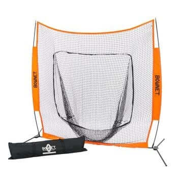 Bownet BM Junior Net for baseball and softball training, 6'x6', compact and portable