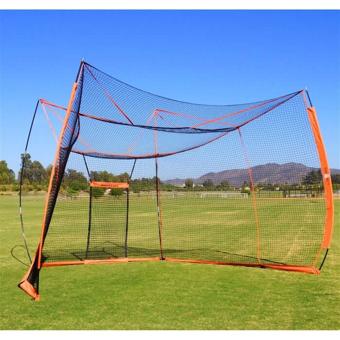 Bownet Big Daddy Portable Batting Cage: 20' x 11' portable net for baseball, soccer, lacrosse, and football.