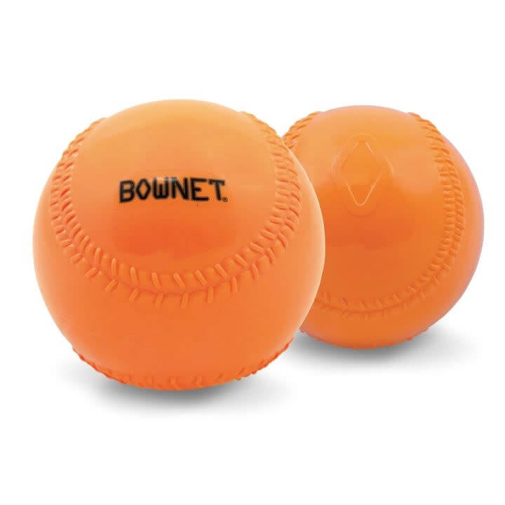 Bownet Ballast Weighted Training Ball (9) with raised seams.
