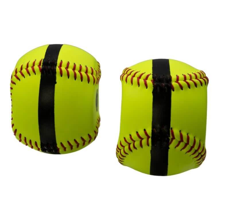 Bownet FastPitch 2 Seam Spin training aid with raised seams and real leather cover.