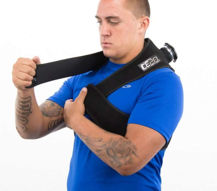 Bownet ICE20 Neck Neoprene therapy wrap with adjustable straps