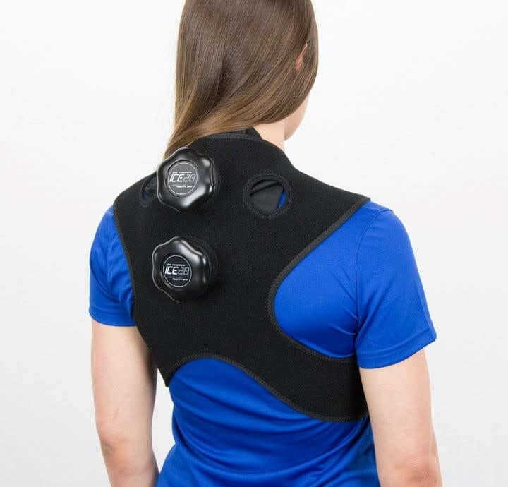 Bownet ICE20 Neck Neoprene therapy wrap with adjustable straps