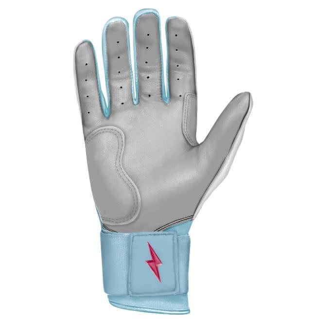 Bruce Bolt Premium Pro HAPP Series Long Cuff batting gloves inspired by Chicago flag, superior craftsmanship